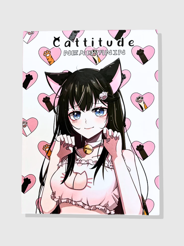 kawaii cat themed Pink eyeshadow palette