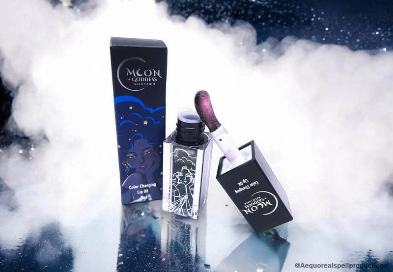 Black Color Changing Lip Oil - Moon Goddess